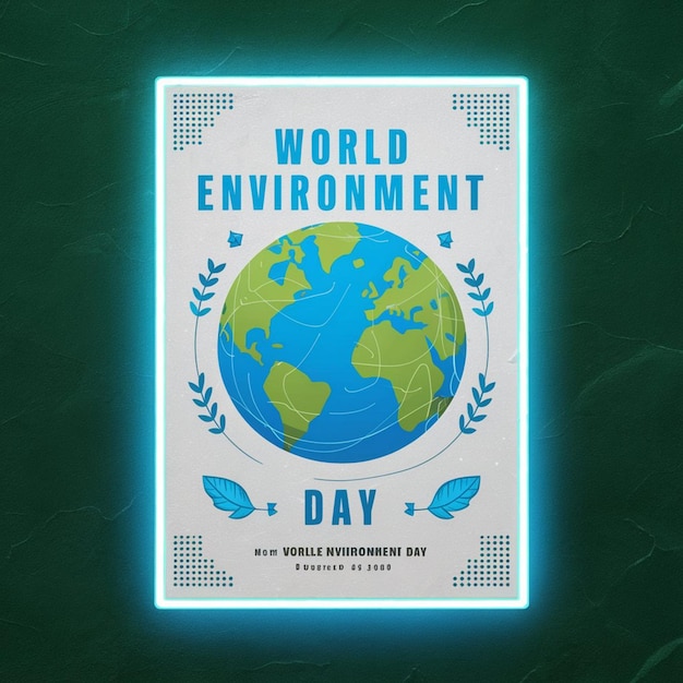 Foto ilustración del cartel del día mundial del medio ambiente