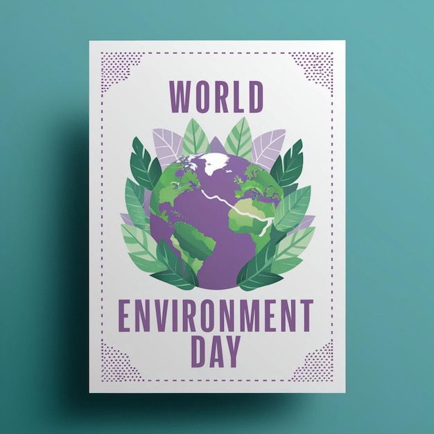 Foto ilustración del cartel del día mundial del medio ambiente