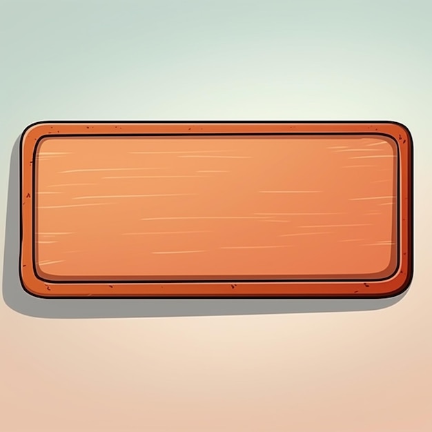 ilustración de un cartel de madera colgado en una pared generativa ai