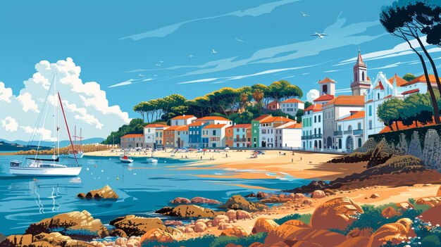 Foto ilustración de cascais, portugal