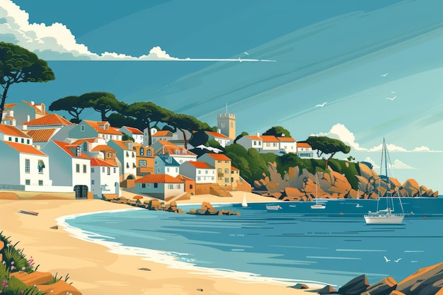 Foto ilustración de cascais, portugal