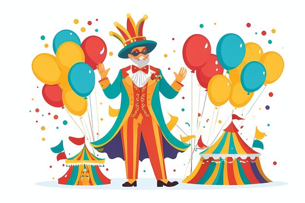 Foto ilustración de la celebración del carnaval