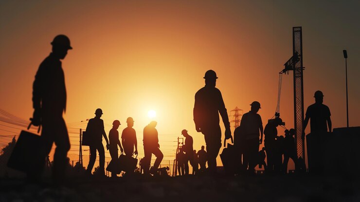 Ilustración celebrando el Día de los Trabajadores el 1 de mayo