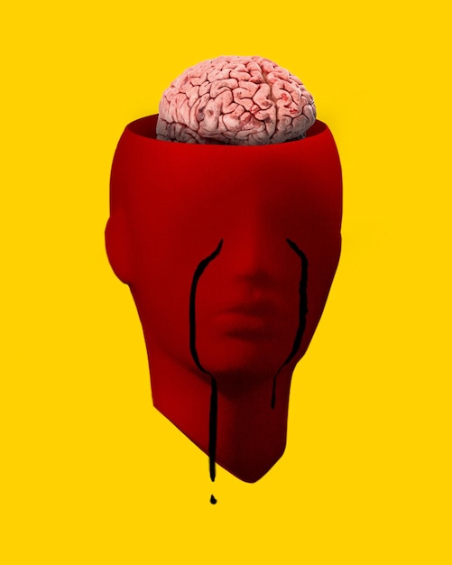 Ilustración del cerebro humano