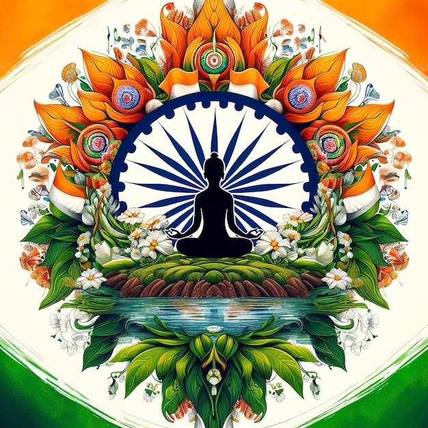 Ilustración del chakra indio