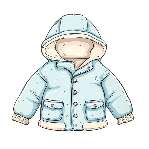 Ilustración de la chaqueta del bebé