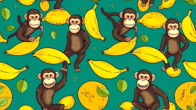 Ilustración de un chimpancé