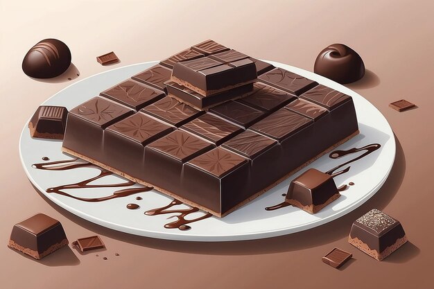 Ilustración del chocolate