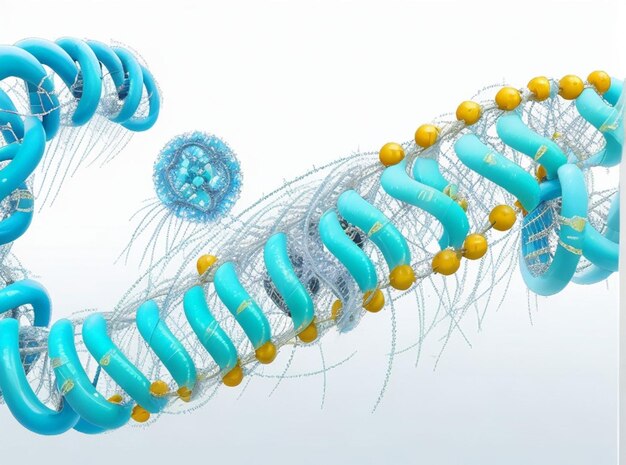 Foto ilustración científica ingeniería genética