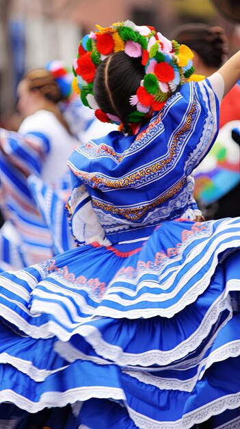 Foto ilustración cinco de mayo en azul