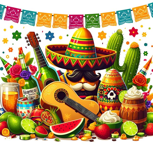 Ilustración del Cinco de Mayo