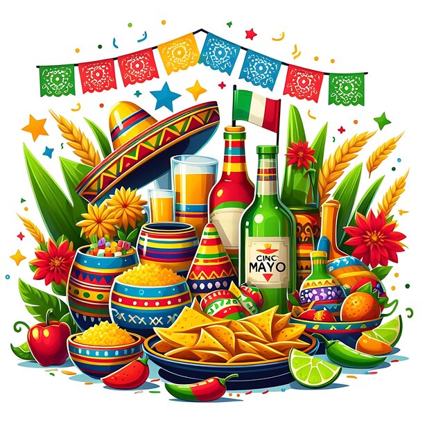 Ilustración del Cinco de Mayo