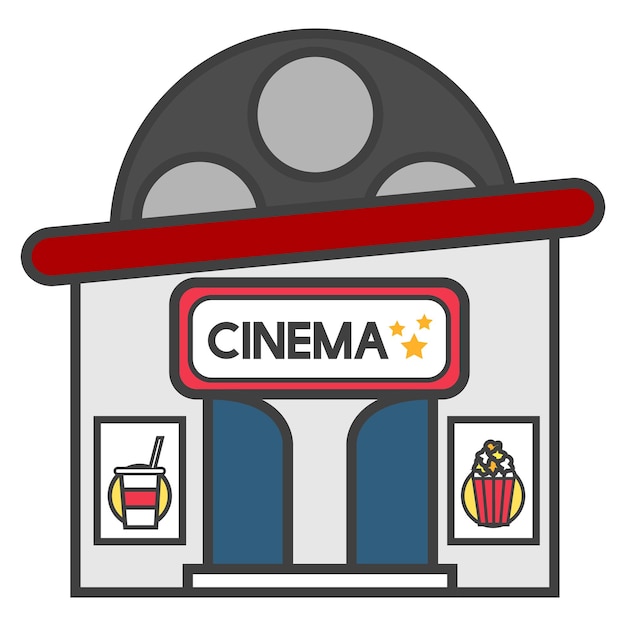 Ilustración de cine png de fondo transparente