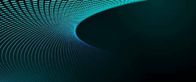 Ilustración de un circuito tecnológico futurista
