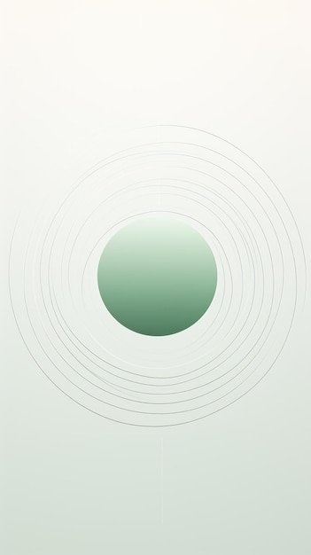 Ilustración de un círculo circular y líneas delicadas