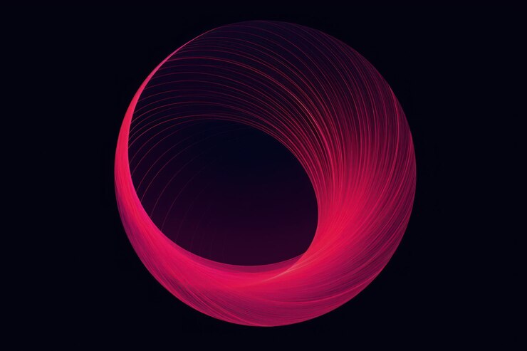 Foto ilustración de un círculo circular y líneas delicadas