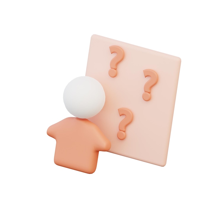 Foto ilustración de cliente 3d