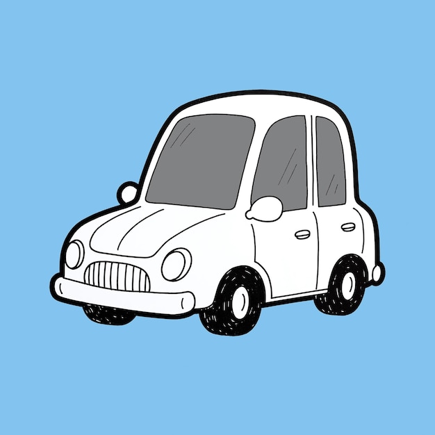 Ilustración de coche de dibujos animados