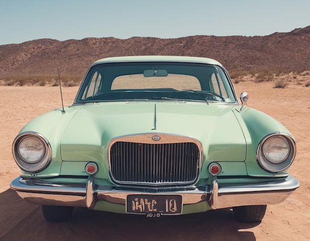 Foto ilustración de un coche en un fondo limpio