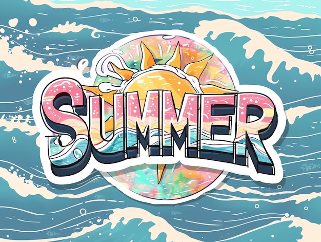 Ilustración de cócteles de verano para las redes sociales