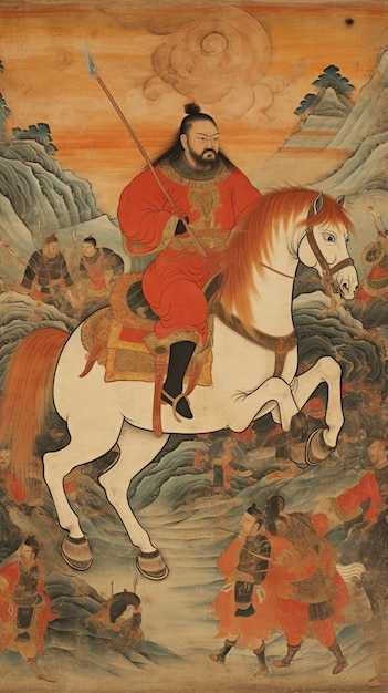 Ilustración del código legal de Genghis Khan.