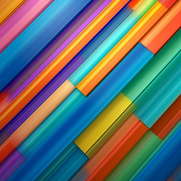 Ilustración colorida de líneas rectas y formas en estilo abstracto Textura o fondo