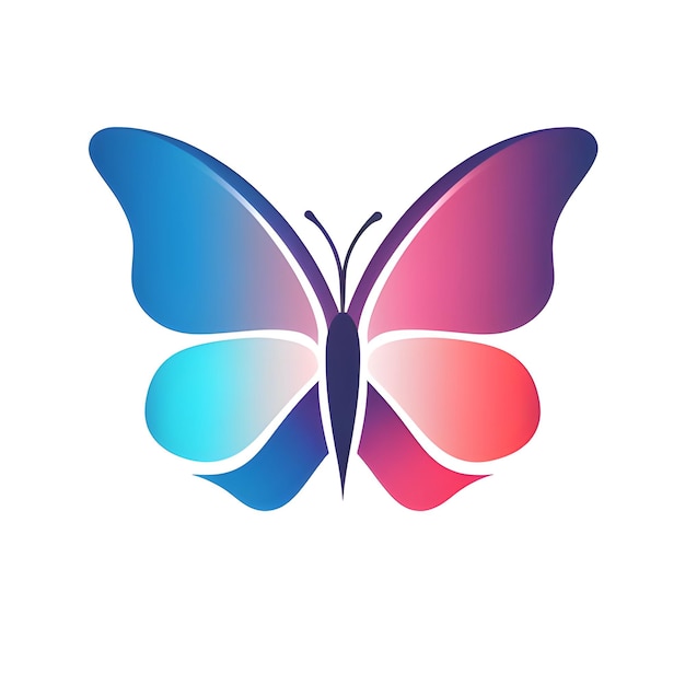 Ilustración colorida de una mariposa