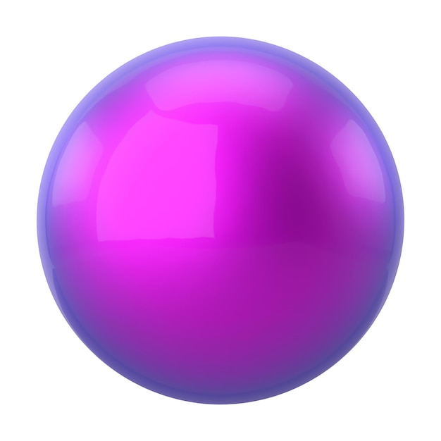 Ilustración colorida de la pelota de Navidad en 3D