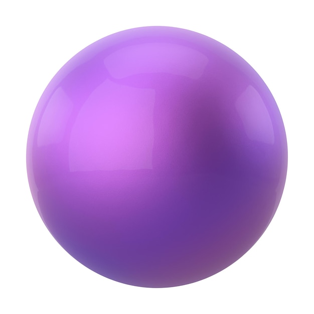 Ilustración colorida de la pelota de Navidad en 3D