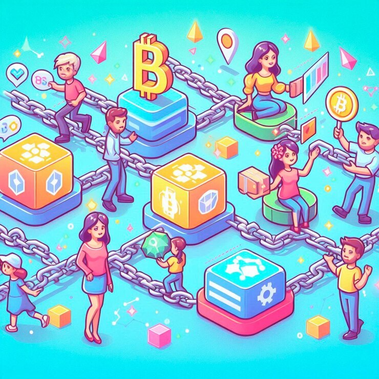 Foto una ilustración colorida de personas jugando con las letras b y b