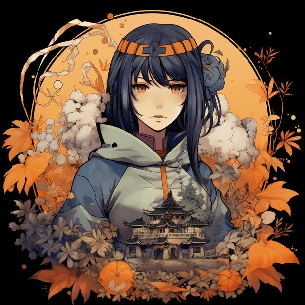 Ilustración de combinación de colores de Hinata