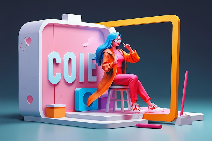 Foto ilustración del concepto de actuación 3d