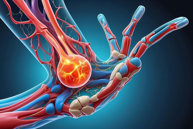 Ilustración del concepto de artritis