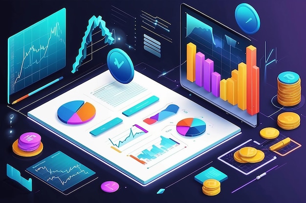 Ilustración del concepto de datos de inversión