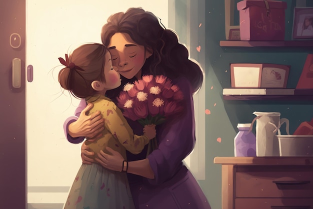 Ilustración del concepto para el día de la madre