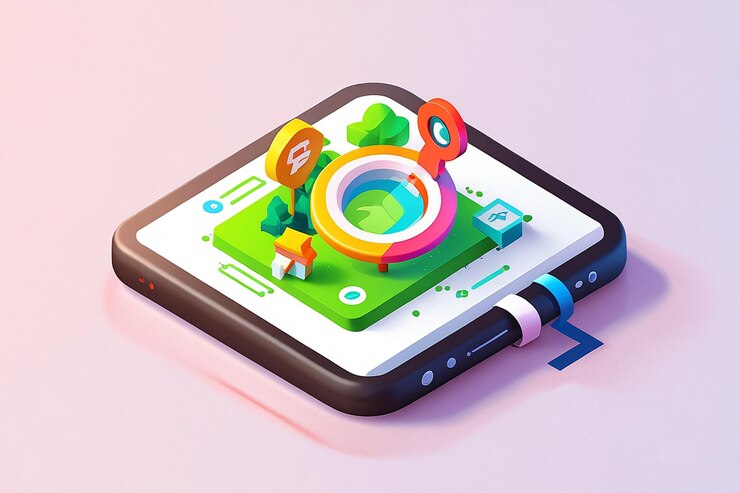 Foto ilustración del concepto del icono de información del navegador 3d