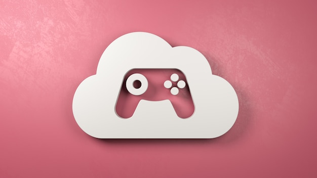 Ilustración de concepto de servicio de juegos en la nube