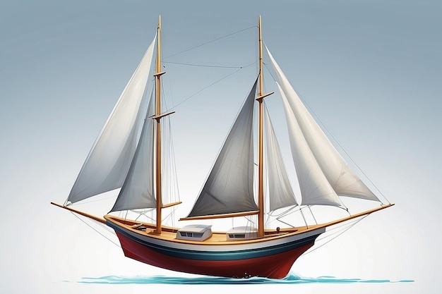 Ilustración del concepto de velero