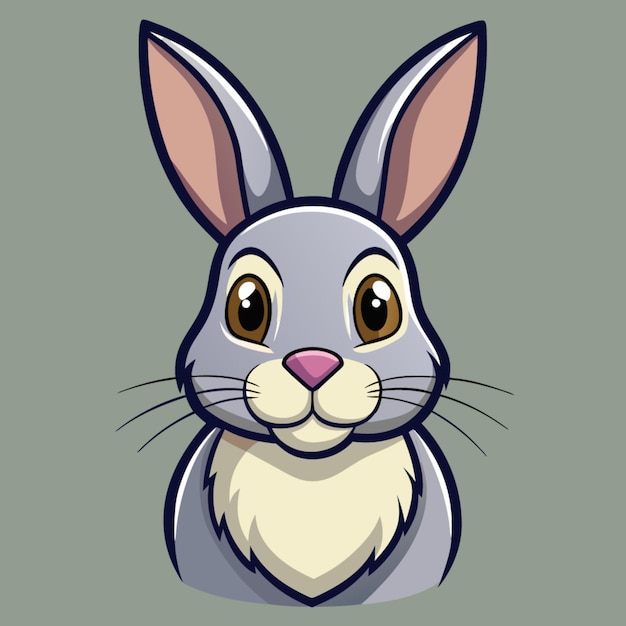 Ilustración de conejo lindo para actividades infantiles