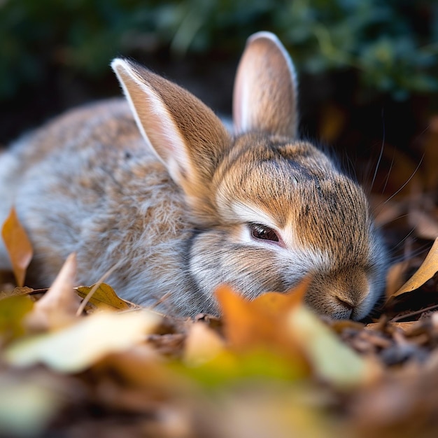 Foto ilustración de un conejo