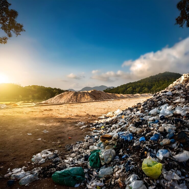 Foto ilustración de la contaminación ambiental