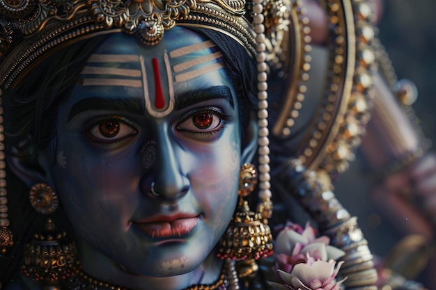 Foto ilustración de una deidad hindú