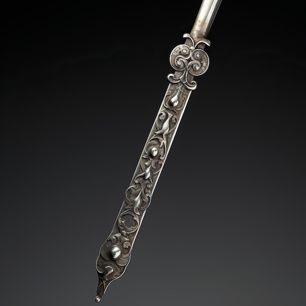 Ilustración de una delicada espada corta antigua