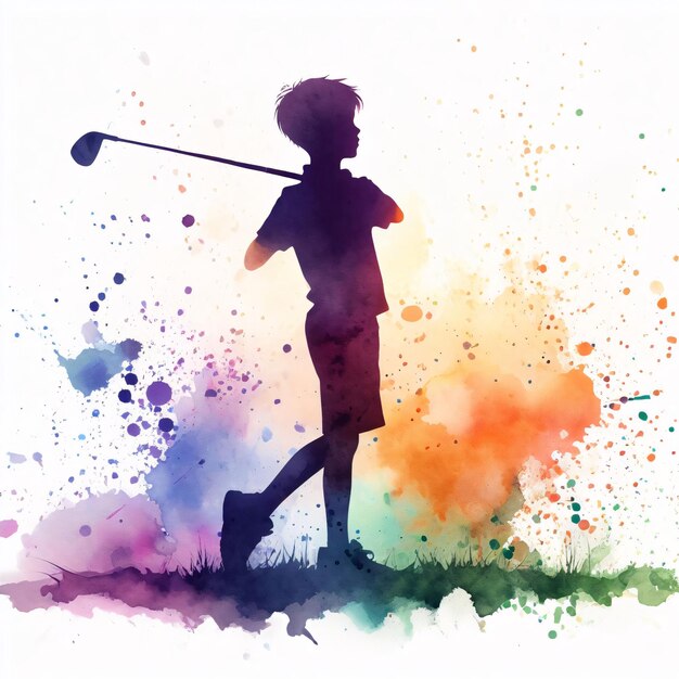 Foto ilustración del deporte de golf para adolescentes