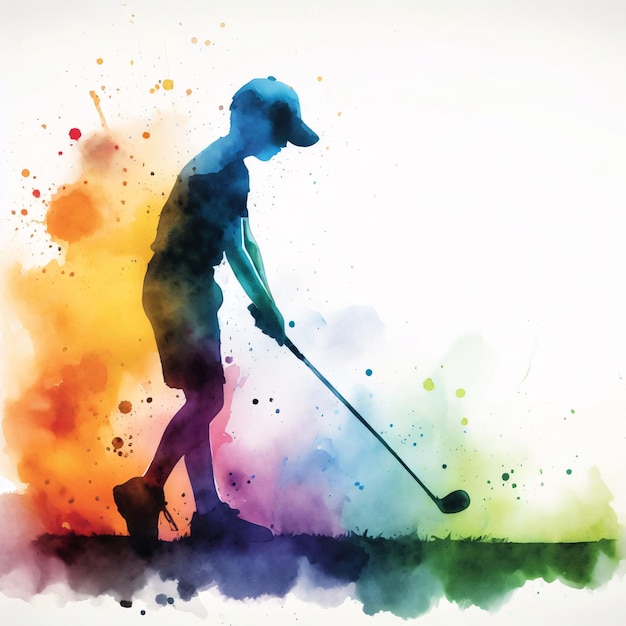 Foto ilustración del deporte de golf para adolescentes