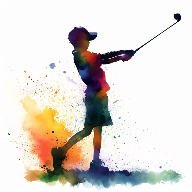 Foto ilustración del deporte de golf para adolescentes