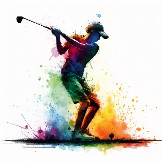 Foto ilustración del deporte de golf para adolescentes