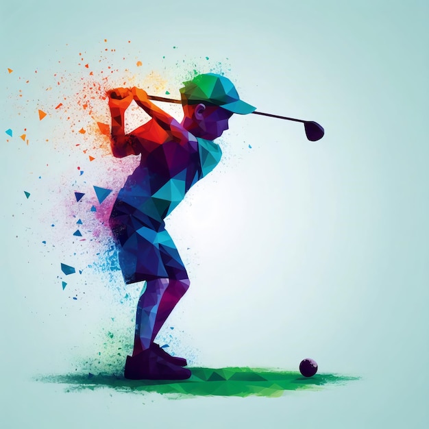 Foto ilustración del deporte de golf para adolescentes