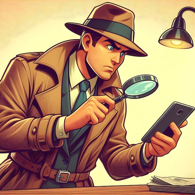 Ilustración de detectives
