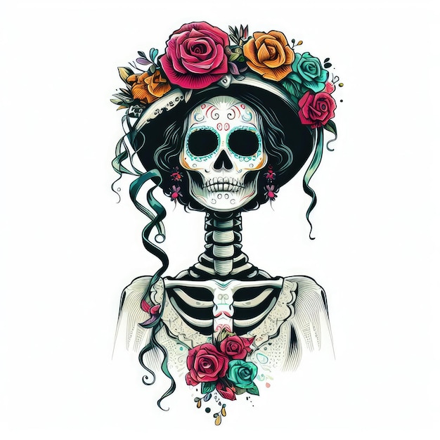 Ilustración del día de la muerte